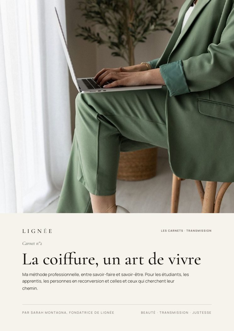 Couverture du carnet n°2, La coiffure, un art de vivre